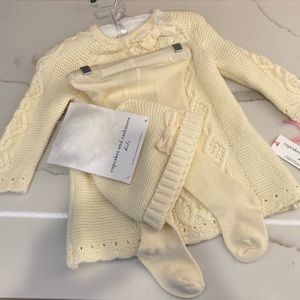 Cupcakes & cashmere baby knit dress 3-6months